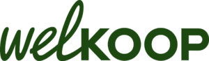 Green logo of retailer Welkoop, with a transparent background