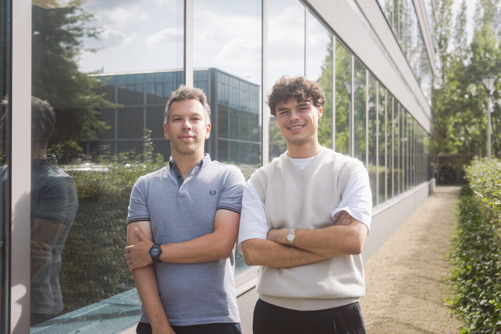 Portrait picture of Hans Vanderwegen and Bert van Staeyen, founders of Spire member Haiu